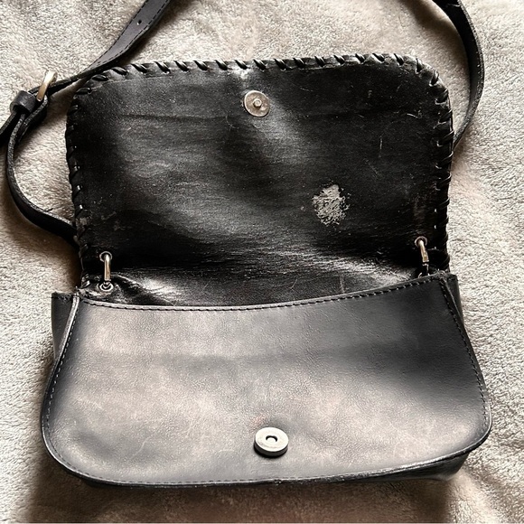 DADABO Made in Italy Leather Fur Shoulder Bag - Picture 6 of 13
